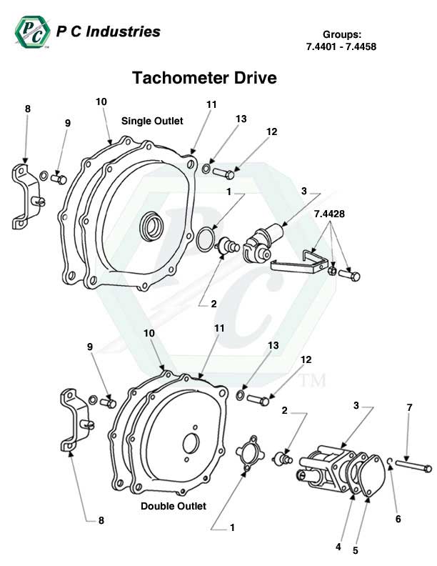 7.4401 - 7.4458 Tachometer Drive.jpg - Diagram
